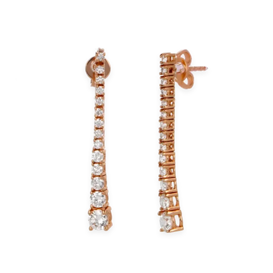 Orecchini Namuri Donna DEGRADE in Oro Diamante 0.92 Ct OR-DEG10/R - OR-DEG10/R